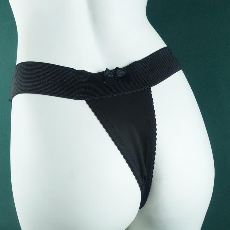 Black Rose Red Men's Thong Chastity Lock Fixing Strap for Underwear Stability