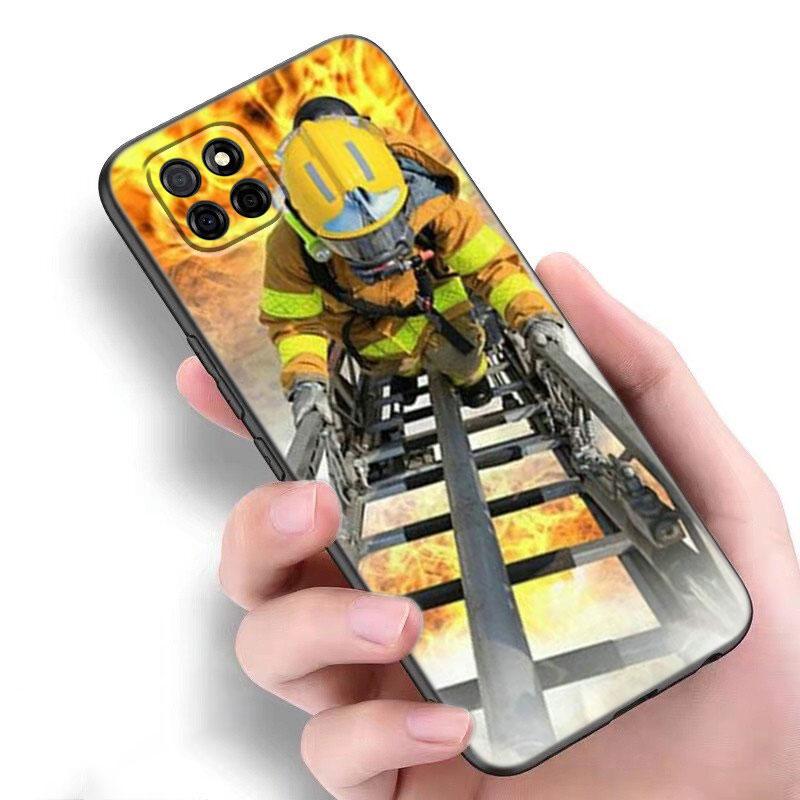 Firefighter Heroes Fireman Case For Samsung A13 A22 A24 A32 A23 A25 A34 A35 A52S A53 A54 A55 A73 A12 A14 A15 A31 A33 A50 A51 A72