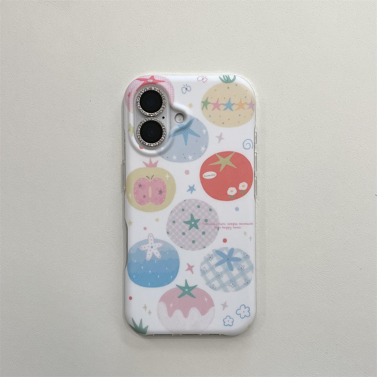 

iPhone 15/16/17 ProMax Anti-Drop Cover - Frosted Red Tomato iPhone 13