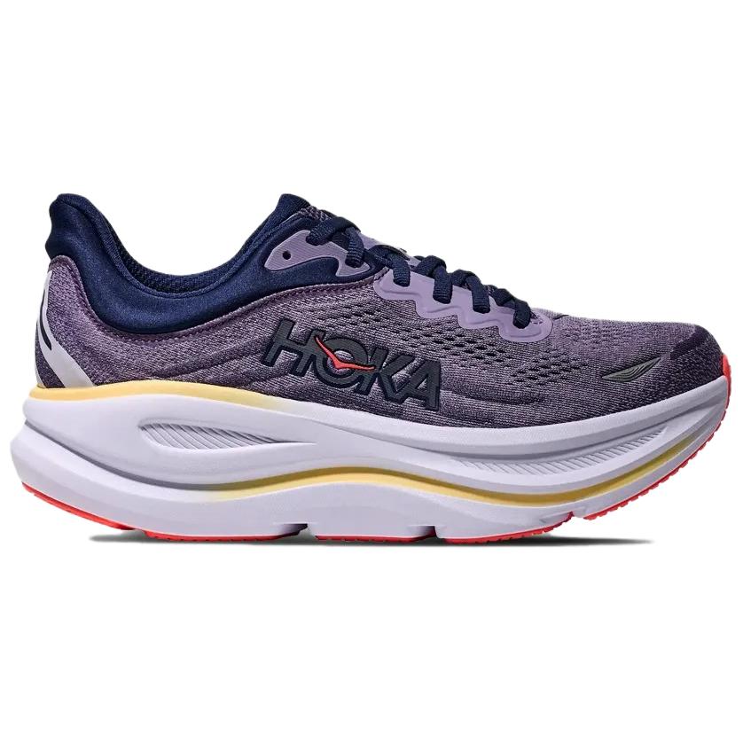 Hoka One One Bondi 9 Comfortable Running Shoes Women Sneakers Purple 1162012-BJM