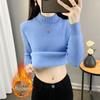 2025 Autumn/Winter Women's Thick High Collar Knit Sweater Base Layer