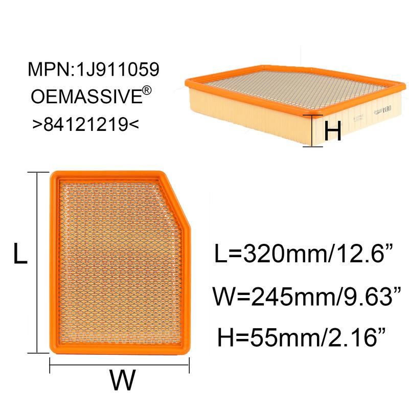 84121217 Luftfilter für Chevrolet Silverado Suburban GMC Sierra Yukon Cadillac Escalade 2019 2020 2021 2022 2023 2024 2025
