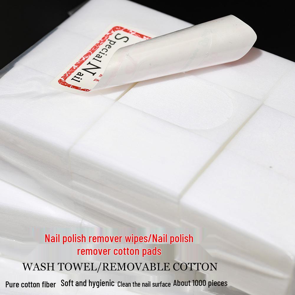 Lint-Free Nail Polish Remover Cotton Pads - Salon Quality Nail Cleaning Sheets