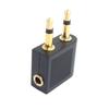 Audio Adapter 3.5mm Plug Adaptor Jack Airline Airplane Connector 3.5mm 3.5mm Headset Connector