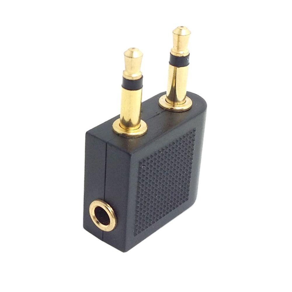 Audio Adapter 3.5mm Plug Adaptor Jack Airline Airplane Connector 3.5mm 3.5mm Headset Connector