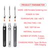 5V USB Wireless Electric Soldering Iron Portable Solder Iron Pen Rechargeable Temperature Adjustment DIY Welding Equipment