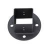Set of 6 Powder Coated Steel Post Base Anchors for Fence Railings Privacy Panel Gazebos Pergolas and Mailbox Support