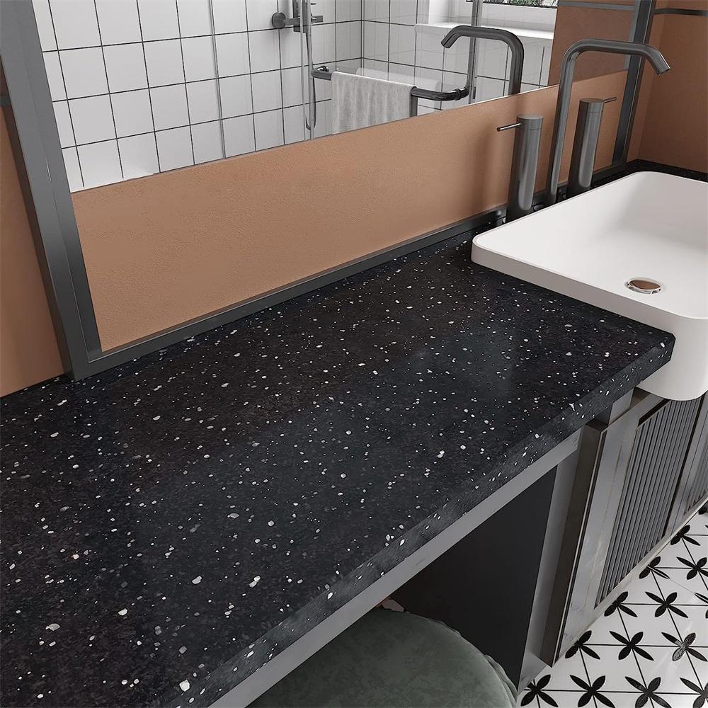 3D Black Gold White Granite Contact Paper Waterproof Resistant Self Adhesive Wallpaper Bathroom Kitchen Vinyl Film Wall Stickers