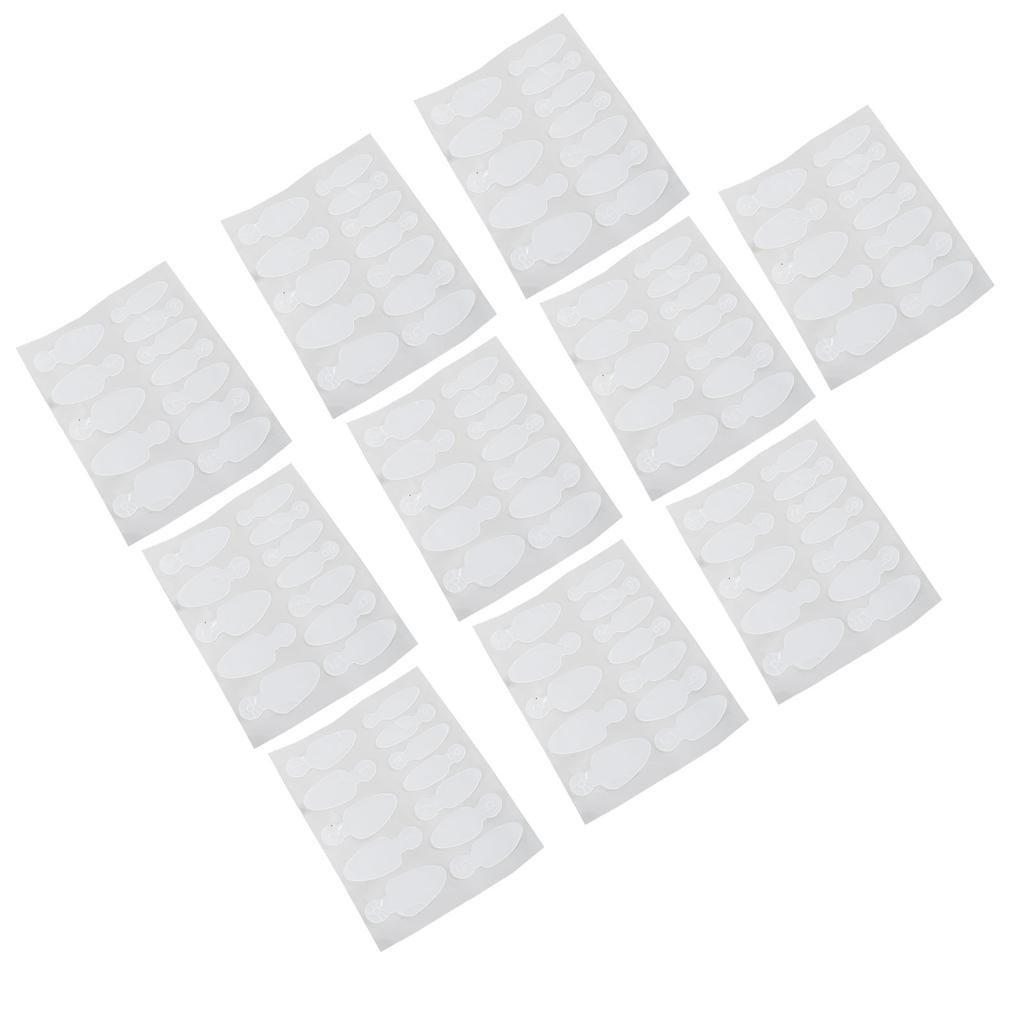10 Sheets Nail Tip Guide Sticker Reusable Nail Extension Guide Stickers with Size Numbers Type 1