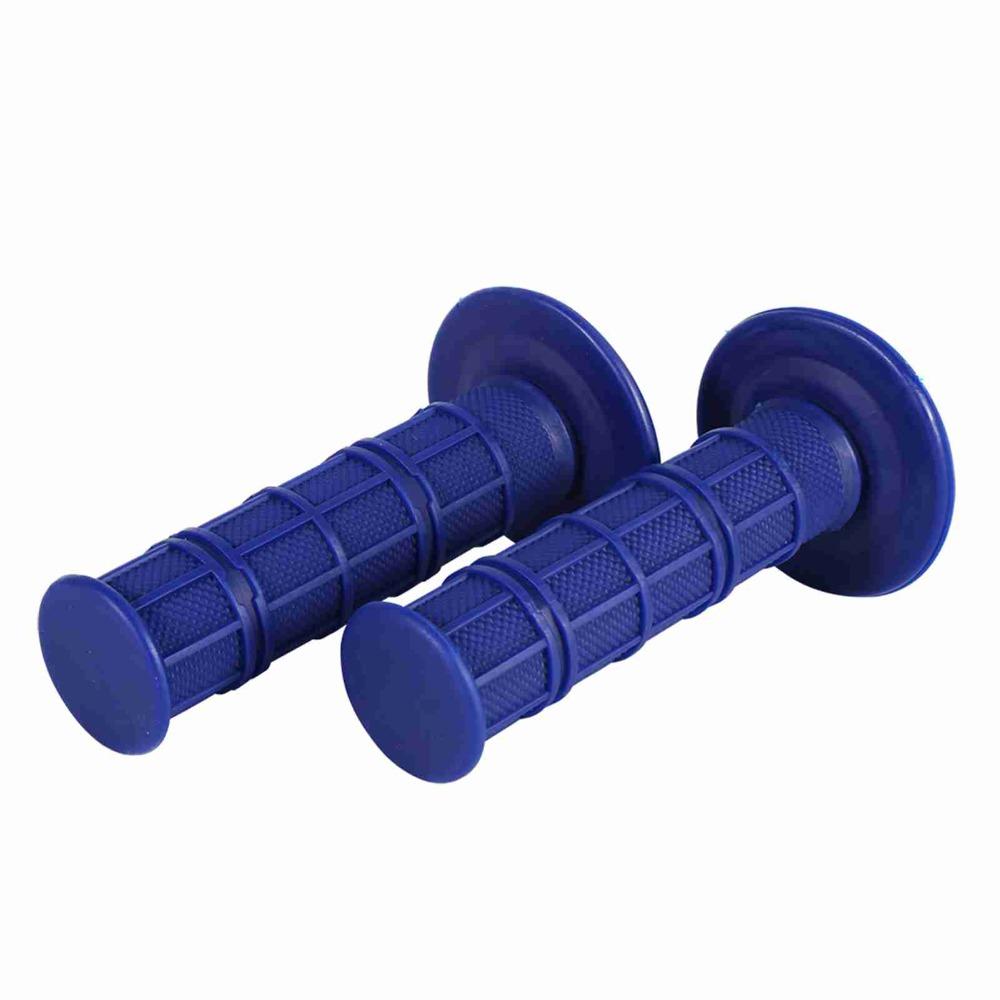 2PCS Silicone Material Soft Handle Grips Blue Rubber Handle Grips Durable Motorcycle Grips  For ATV