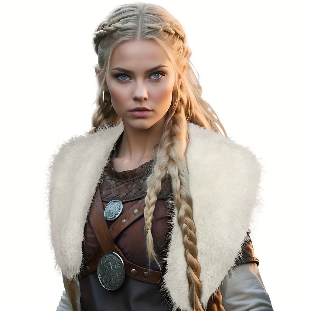 Halloween 2d cos cosplay spoof viking fur fur cape shawl fur collar