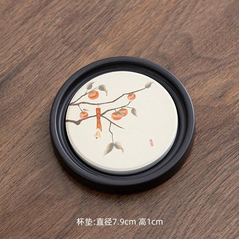 Chinesische Bakelit Wasseraufnahme Teeuntersetzer Hitzebeständige Matten und Rutschfeste Aufbewahrung Kung Fu Teetassenhalter Zubehör