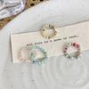 New Colorful Beaded Ring for Women Girls Sweet Personality Irregular Multi Beaded Rice Beads Geometry Metal Rings Jewelry Gifts