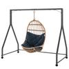 Steel Swing Stand, for 2 and 3-Seat Swings, 360 Kg Load, 210 X 117 X 175 Cm, Black