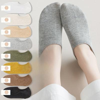 Female Spring and Summer Thin Invisible Shallow Mouth Non Slip Do Not Drop with Boat Socks