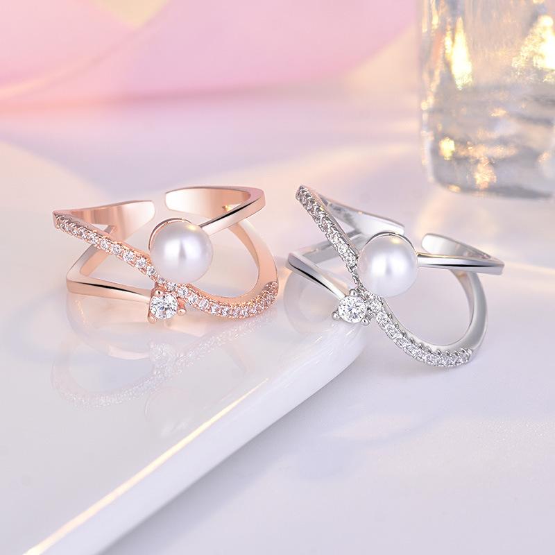 Lindon Classic Copper Alloy Zircon Ring Ladies Jewelry Wedding Promise Party Gift