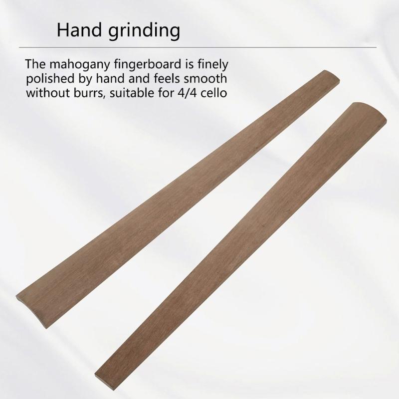 Jemně zpracovaný hmatník 4/4 pro violoncello pro hráče na 4/4 violoncello a profesionální violoncellisty Kulaté/Trojúhelníkové povrchy
