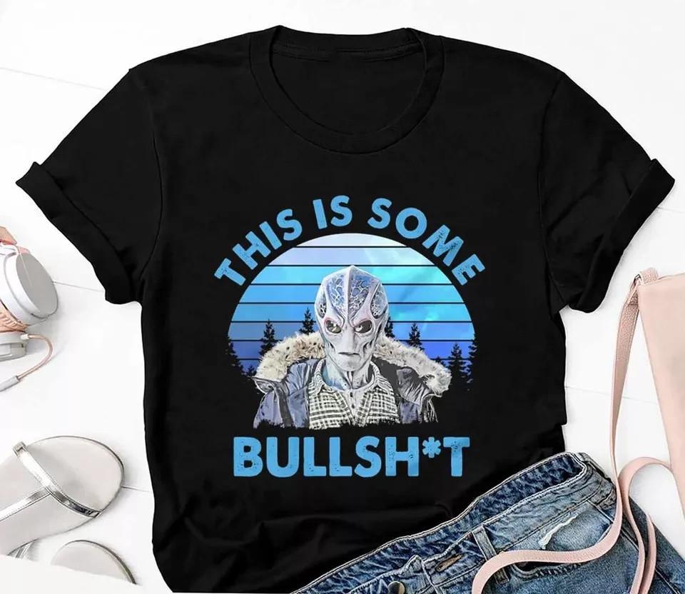 This Is Bullsht Vintage Shirt, Resident Alien Shirt, Alien UFO Shirt Unisex T-Shirt L