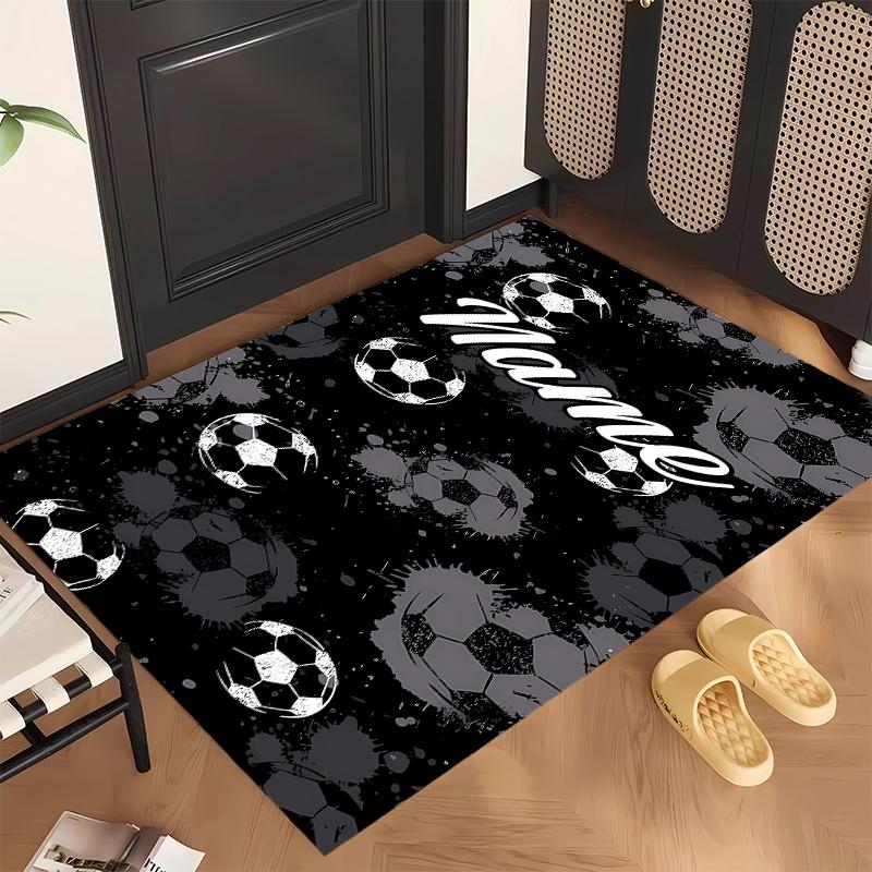 Sports Football (1) Personalized name Office Carpet Stylish Decor for Living Room Bedroom Kitchen