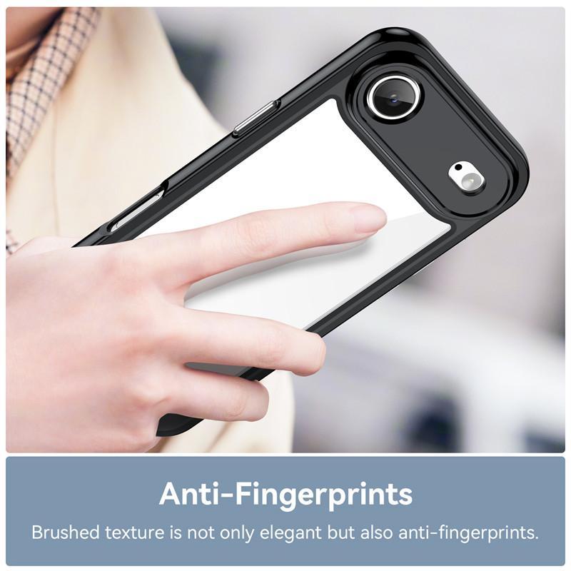 For iPhone 17 Air Case For Apple iPhone 17 Air iPhone 17 Pro Max Cover TPU Clear PC + Silicone Shockproof Protective Phone Cover