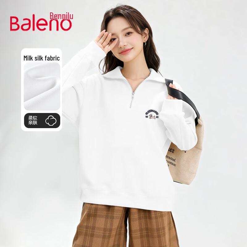 

Baleno Women s Half-Zip Lapel Sweatshirt S