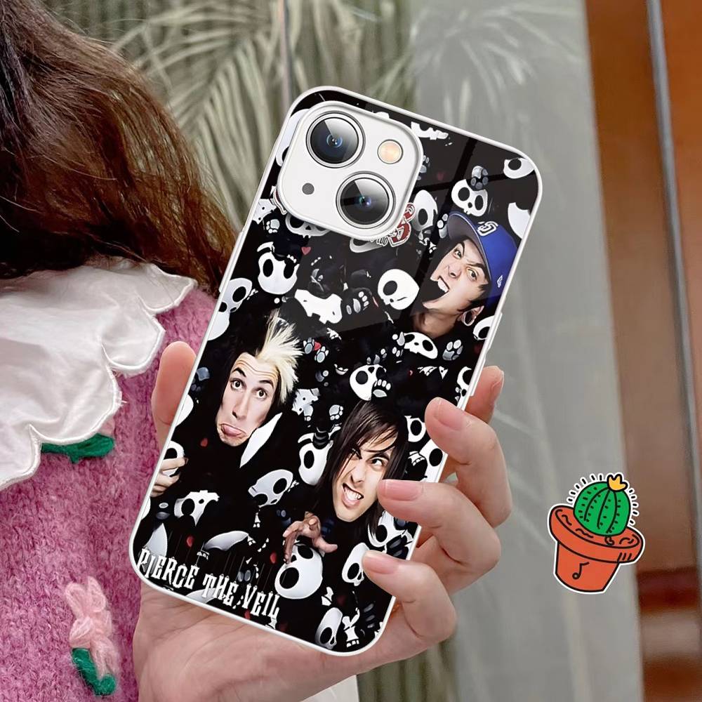 

P-Pierce The V-Veil Band Tempered Glass For Iphone 14 13 12 11 Pro Mini XS MAX 14Plus X XS XR Fundas iphone 13