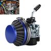 Motorcycle Carburetor with Air Filter Replacement for 2 Stroke 49cc 66cc 70cc 80cc Engines