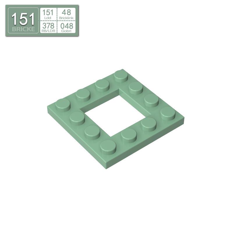 BRICKE 4x4 Hollow Plate Compatible with LEGO 64799 - Educational Building Blocks 25 pcs