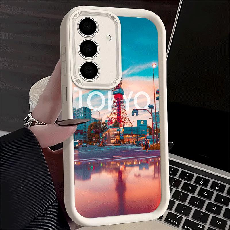 Osaka Tokyo Japan Scenery Soft Phone Case for Samsung Galaxy A17 A16 A26 A36 A56 A15 A25 A35 A55 A14 A24 A34 A54 A13 A23 A33 A53