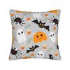 Halloween Bat Cartoon Pillowcase Printing Cushion Cover Decoration  Pillow Case Cover Bedroom Zipper