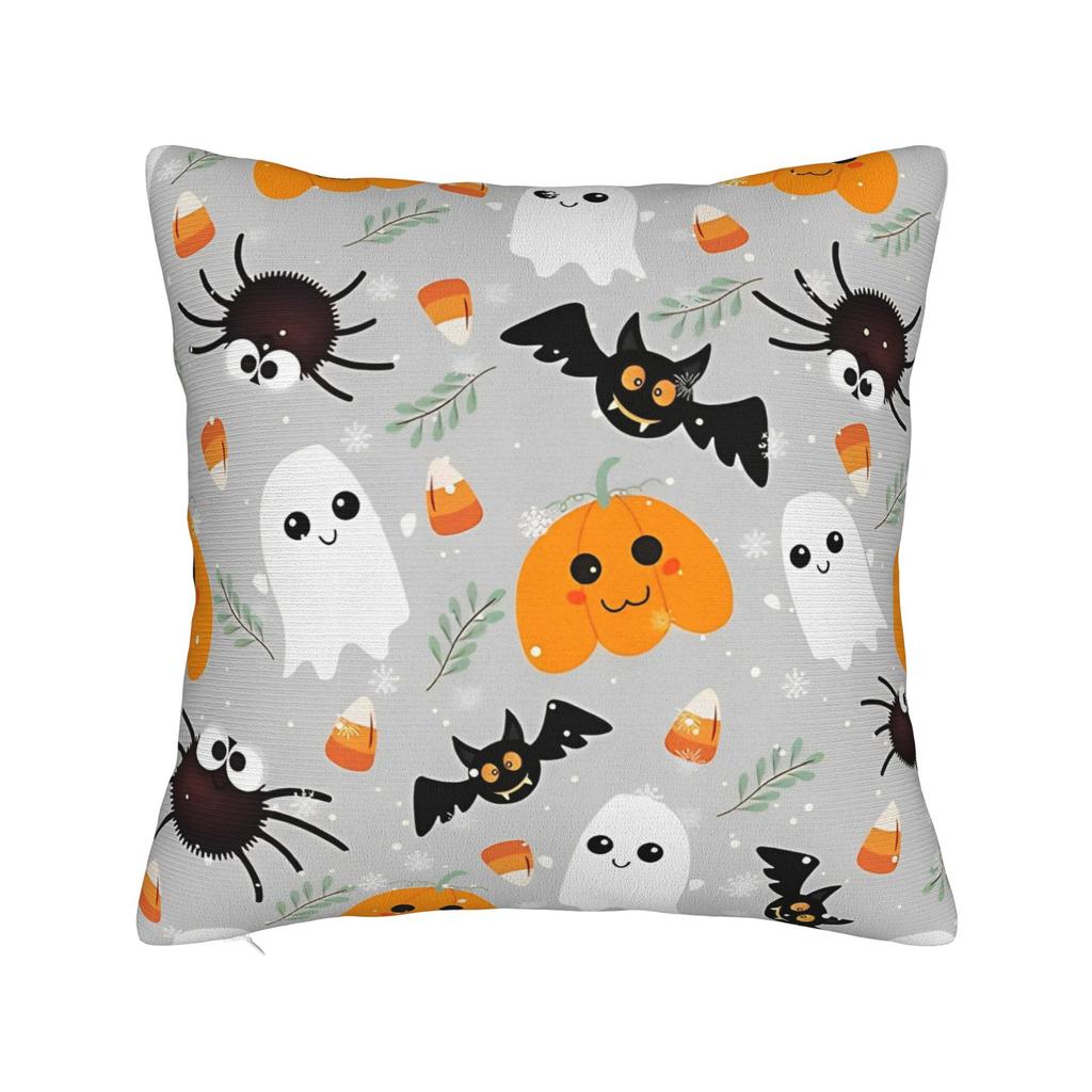 Halloween Bat Cartoon Pillowcase Printing Cushion Cover Decoration Pillow Case Cover Bedroom Zipper