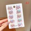 10Pcs Cute Heart Hairs Rope Girls Cartoon Hair Bands For Kid Colored Hairs Ties Star Elastic Bands Lady Hair Accessories