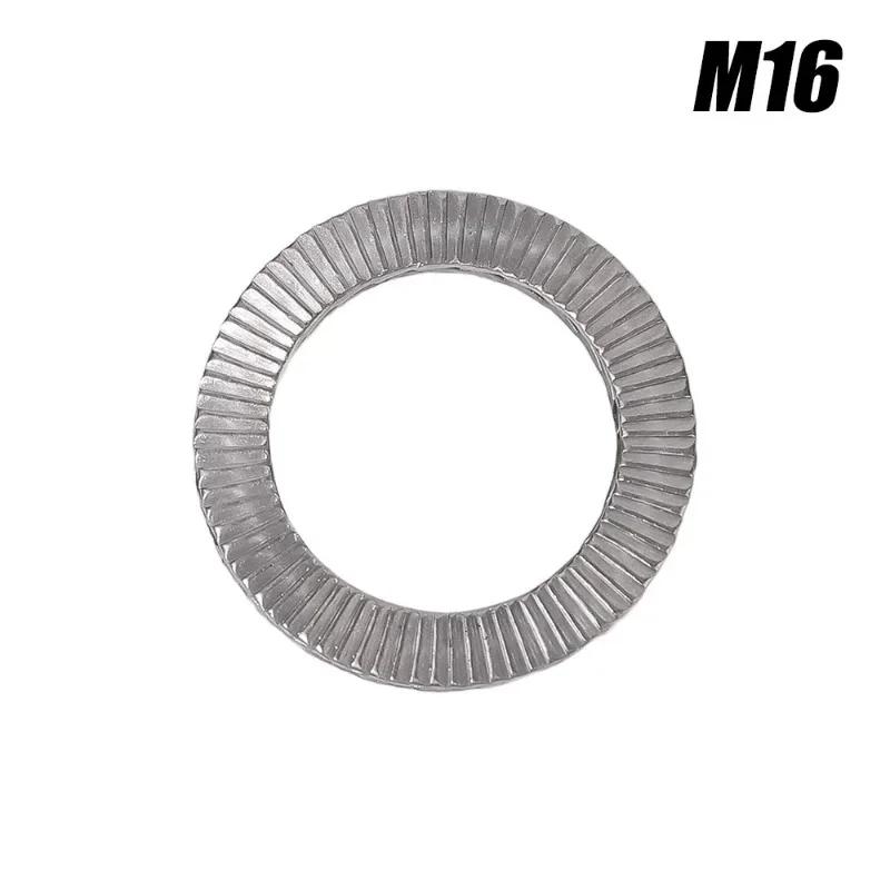 Self Locking Washers Stainless Steel Gasket Dual Stack Wedge Anti Loosening Washer M8 M10 M12 M16 M20 Shock Proof Gasket