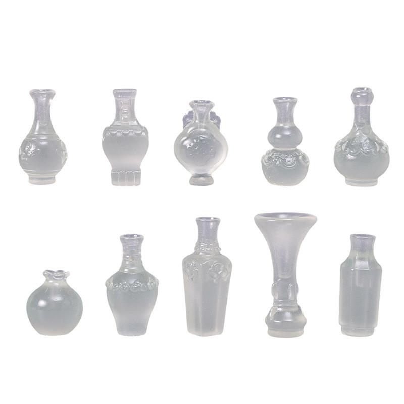 Resin Miniature Noctilucent Flower Vase For Home Decor Gift Ideas