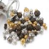 Perline Distanziatrici Metalliche a Pois Retrò per Braccialetti e Gioielli Fai da Te