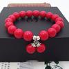 Cinnabar Cherry Pixiu Bracelet Birthday Red Cinnabar Bracelet Single Circle Women's DIY Jewelry Accessories Giveaway