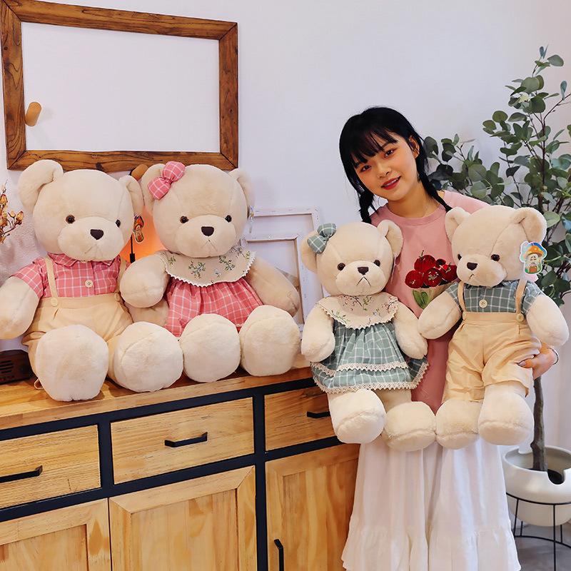 Creative Fresh Bear Doll Teddy Bear Plush Toy Couple Big Bear Doll Girl Gift Pressing Doll