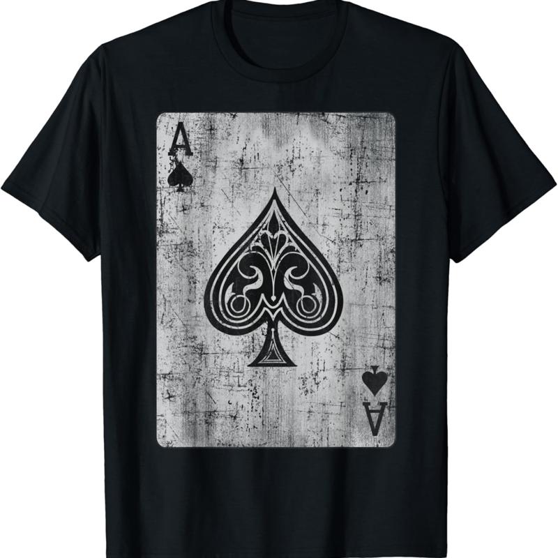 Ace Of Spades carte jeu Poker t-shirt Vintage S разноцветный