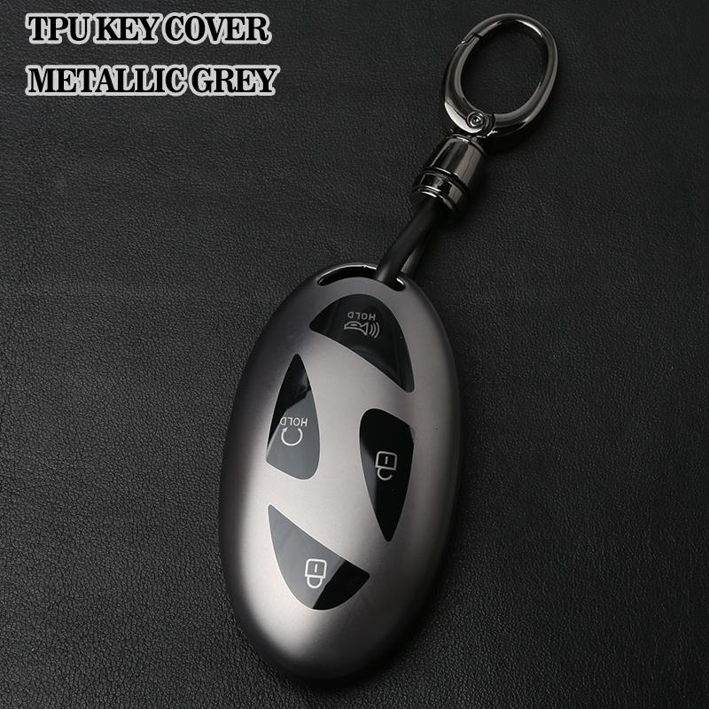 For Hyundai Ioniq 6 Key Fob Cover,Tpu,Car Key Case Protector Keychain Fit Ioniq 6 Grandeur Gn7 Kon Accessories