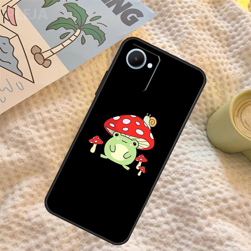 Kawaii Frog Mushroom Case For Realme C71 C75 C61 C53 C55 C33 C63 C51 C65 C67 11 12 13 14 Pro Plus GT6 GT7 15 Pro