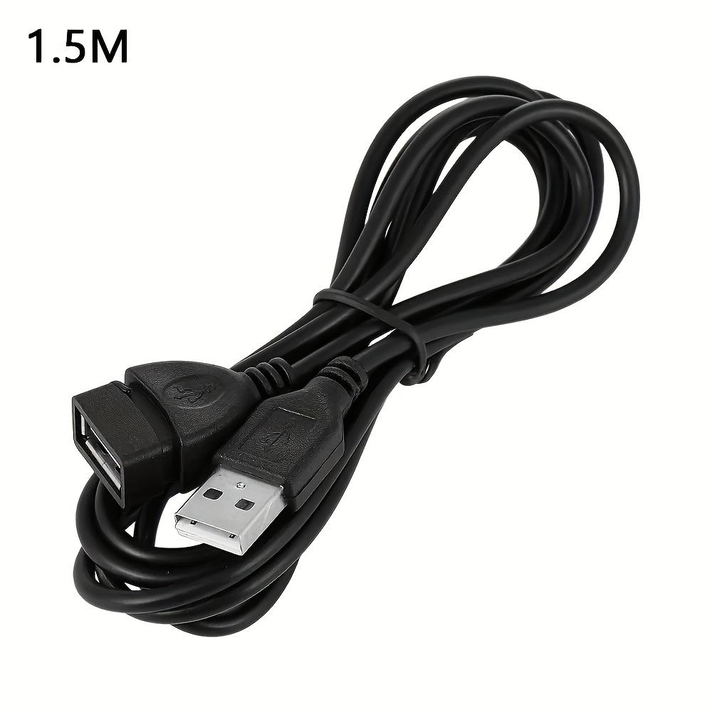 3.3ft USB 2.0 A Male To A Female Data Sync Black Charger Extension Cable Cord USB A for PC Laptop Keyboard Extender Cord