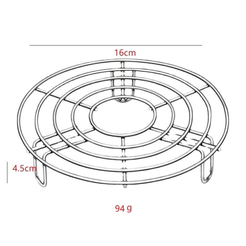 

ZISIZ 304 Stainless Steel Folding Steamer Basket Rack
