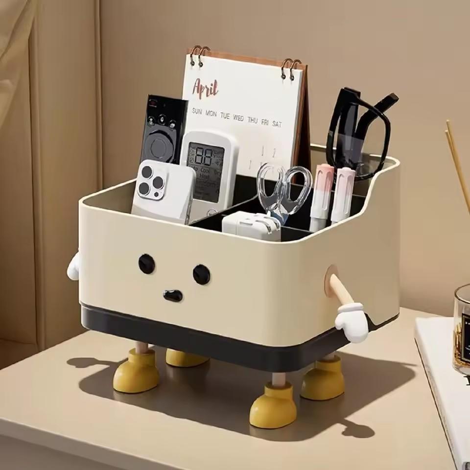 Desktop Storage Box Living Room Remote Control Miscellaneous Organizer Box Makeup Organizer Office Desk Stationery Organizer