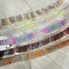 Iridescent Gradient Yarn Ribbon for Clothing & Headdress Decoration - 2cm Wide