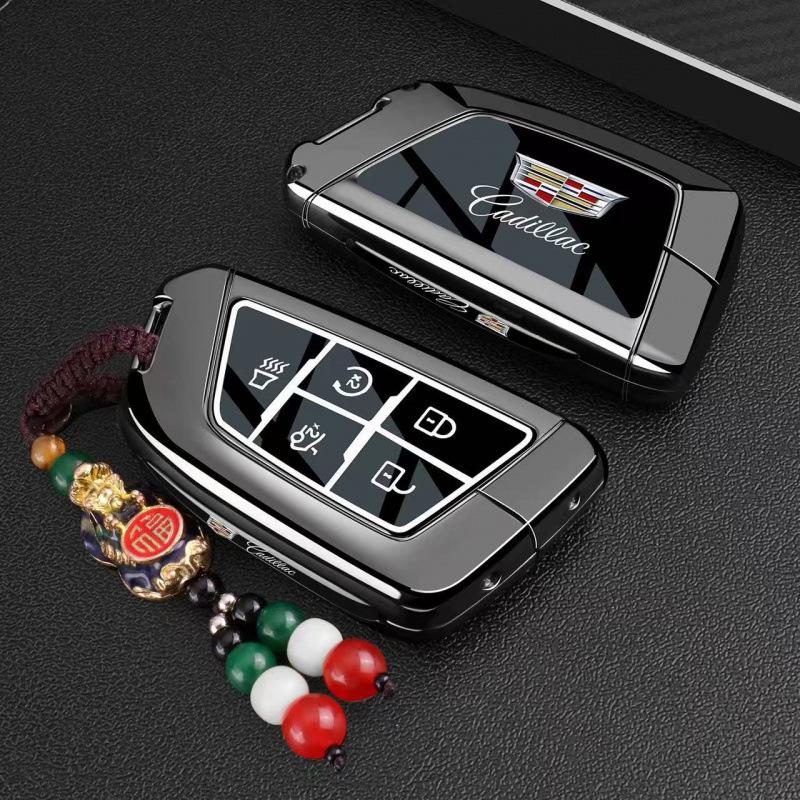 Cadillac Key Case: Compatible with XT5, CT4, CT5, GT4, XT4, IQ, CT6, and XT6 Models.