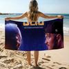Rapper Jul La route est longue Handtuch Strandhandtuch Übergröße Schnelltrocknendes Handtuch Saugfähig Weich Bade-Strandhandtücher für Männer Frauen