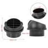 Universal 75mm Car SUV Heater Ducting Warm Air Vent Outlet Rotatable Pack of 1