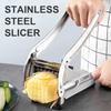 1 Stück Edelstahlschneidemaschine Gemüseschneidemaschine Kartoffelschneider Pommes-Schneidemaschine, Lebensmittelzerkleinerer
