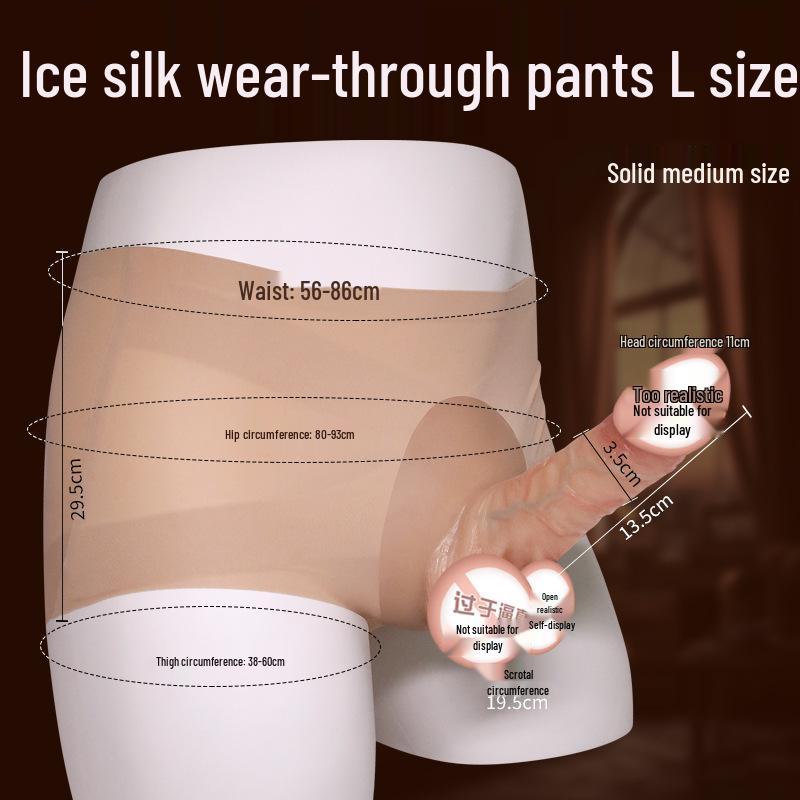 Silicone Realistic Phallus Wearable Panties for Lesbian Lala Toys