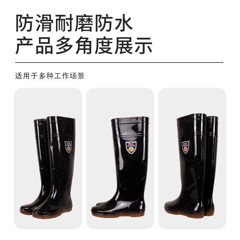 Water shoes high tube without lining PVC shoes rain shoes rice non-slip, waterproof, wear-resistant and wear-resistant unisex